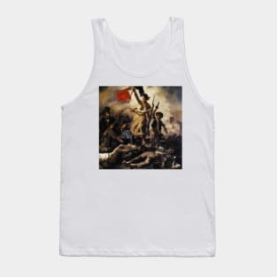 Liberty Leading the people Eugene Delacroix french art Tank Top